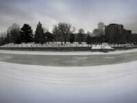 The world's longest ice skating rink, roughly 8km in full lenght!